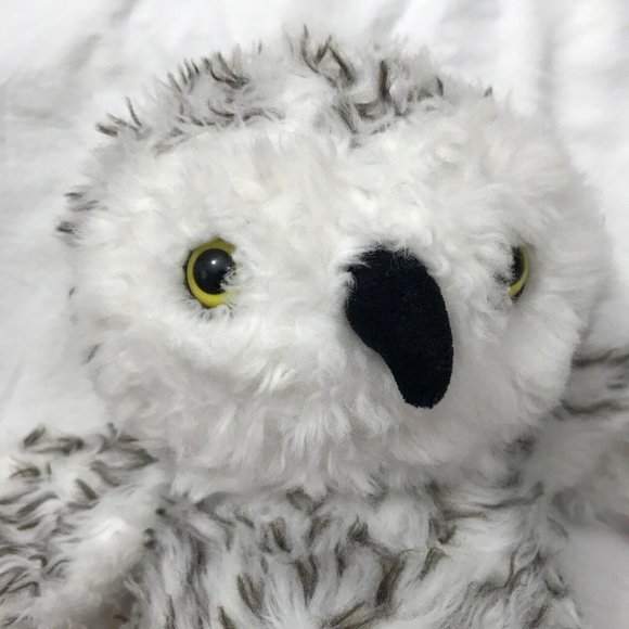 Build-a-Bear Snowy Owl Hedwig 14" Plush EUC Swivel Rotating Head Spotted - Picture 2 of 12